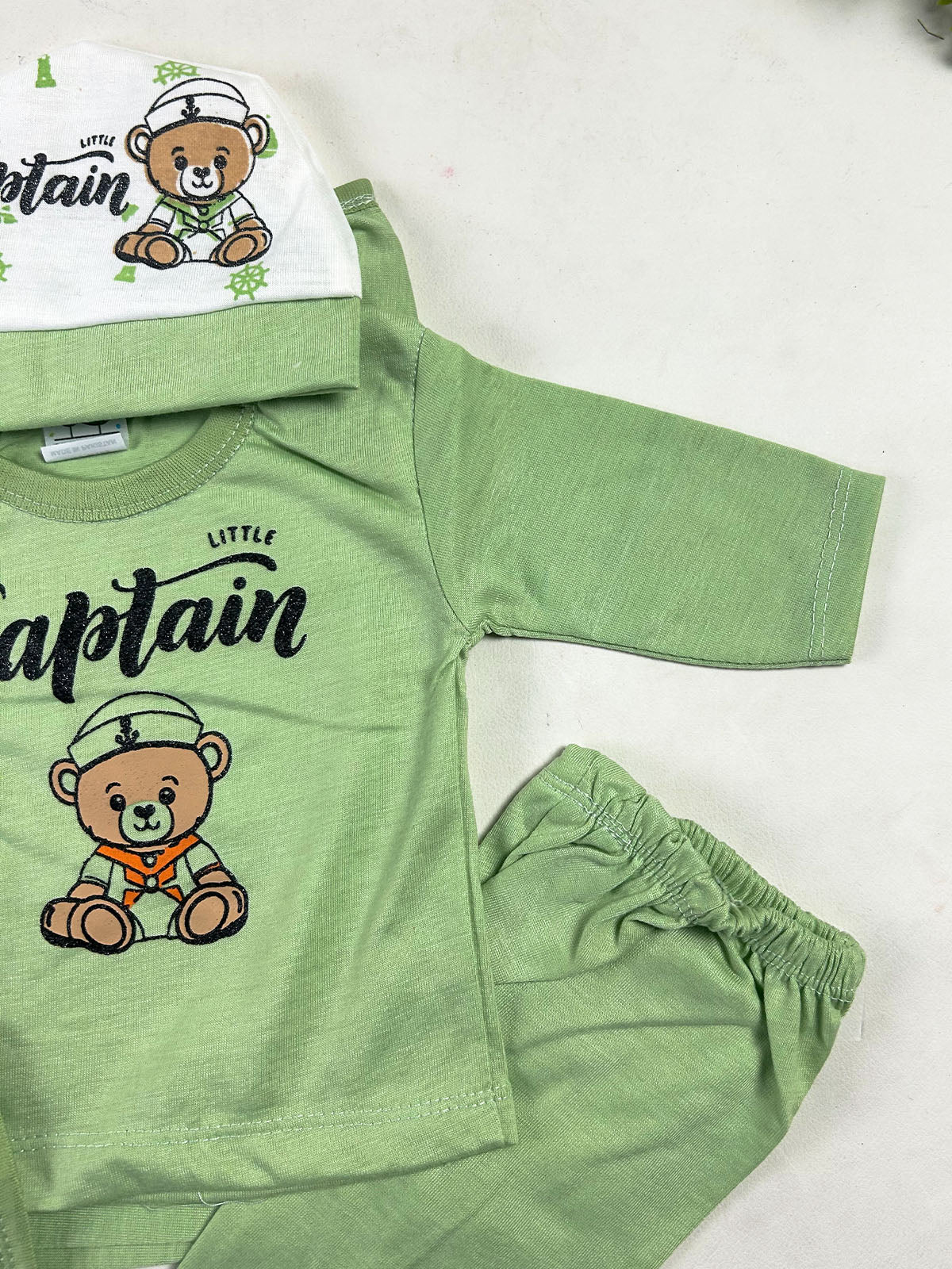 0Mth - 3Mth Captain Green 5Pcs Gift Set For Newborn NBGS437