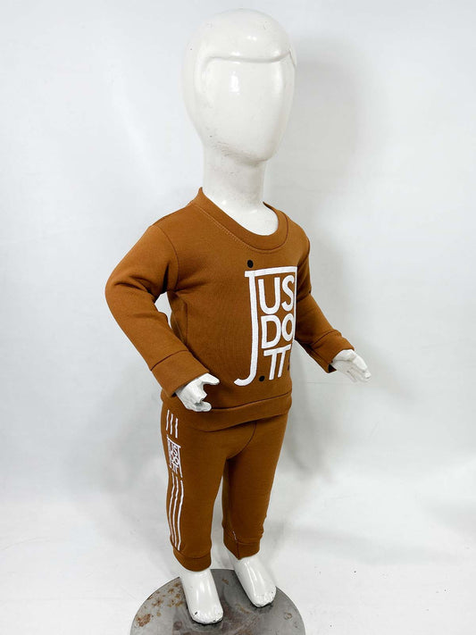 3Mth - 9Mth Fleece Brown Suit For Newborns NBS658