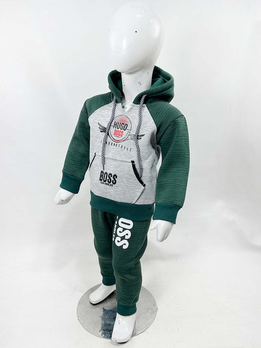 2Yr - 5Yrs Fleece HG Green Suit For Kids SH BS572