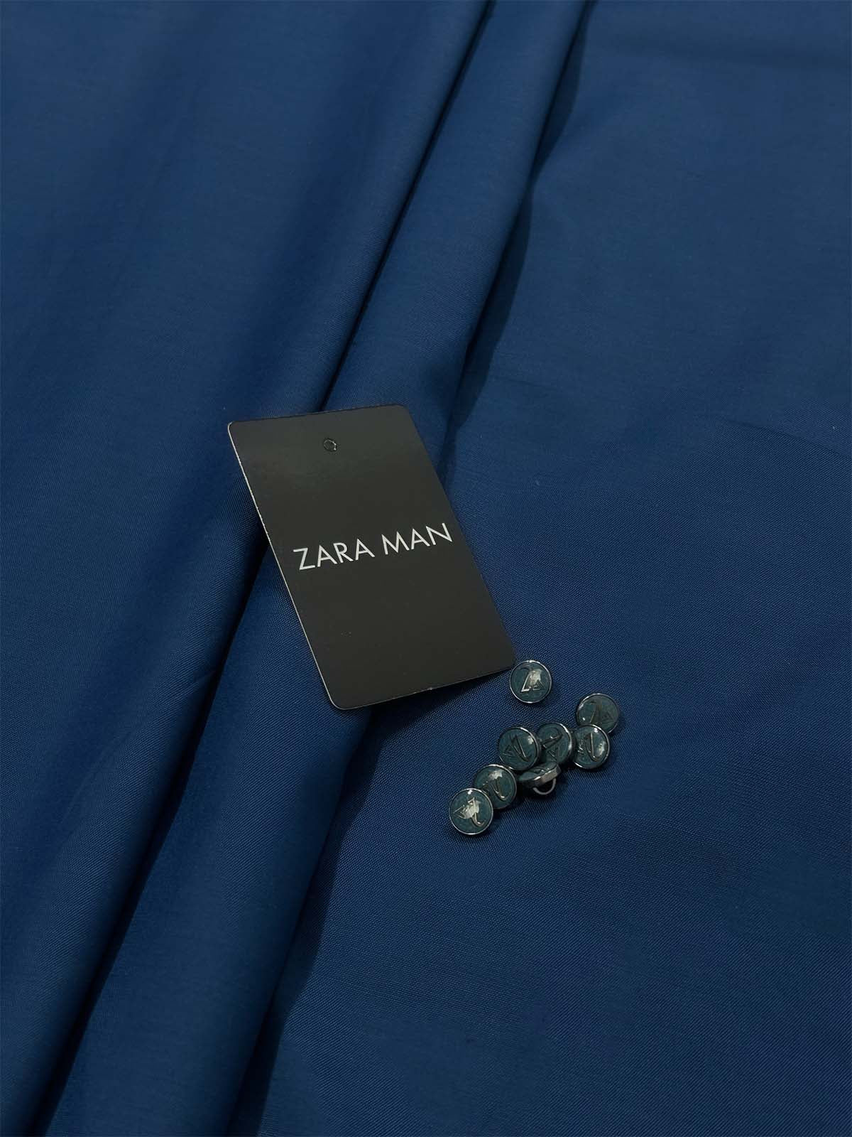 Dark Blue Unstitched Kameez Shalwar For Men MUF148