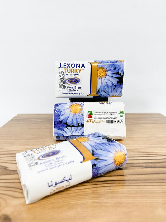 Pack of 3 Lexona Turky Asters Blue Beauty Soap