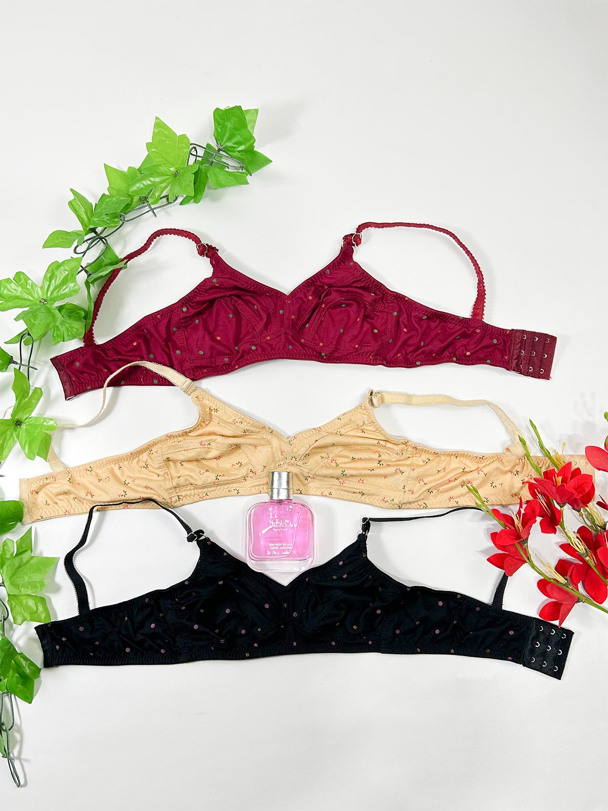 Multicolor Non-Padded Bra For Women LB43