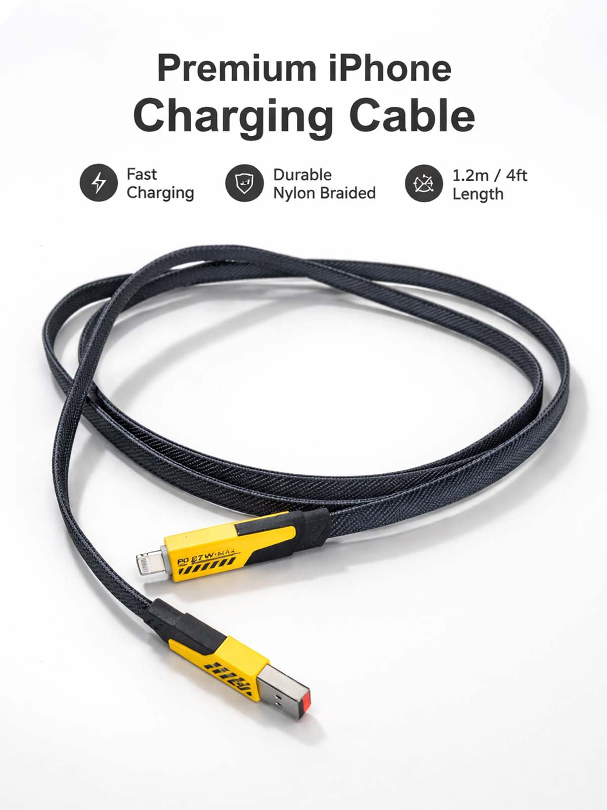 Fast Charging Data Cable IPhone + Type- C MA97