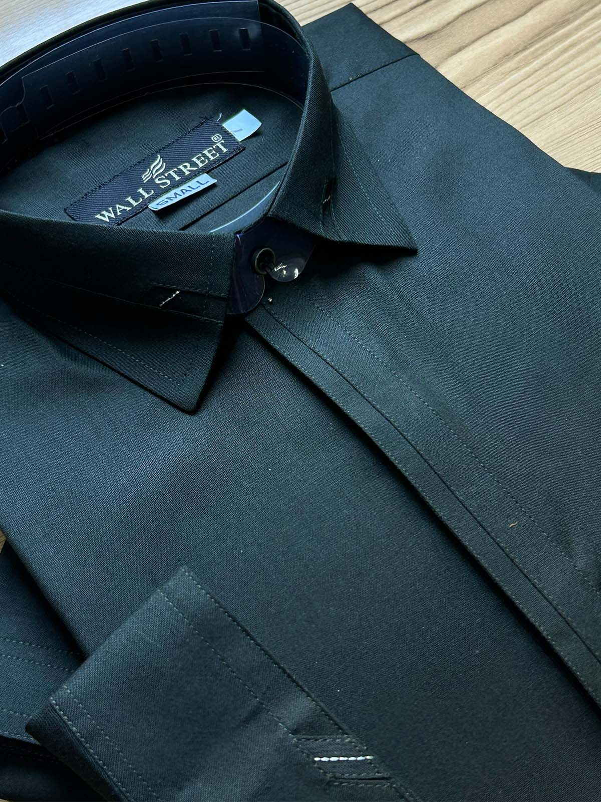 965-1 Green Stitched Suit Shirt Collar Kameez Shalwar For Men MSK419