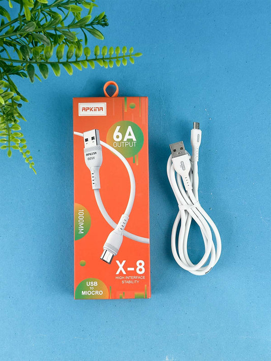 X-8 APKINA Micro 6A Charging Data Cable MA99