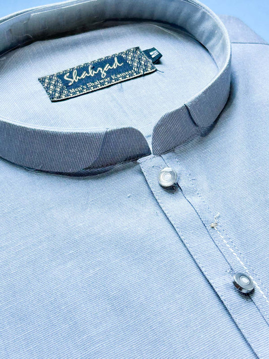 973-1 L Grey Stitched Kurta Pajama Suit For Men MSK432