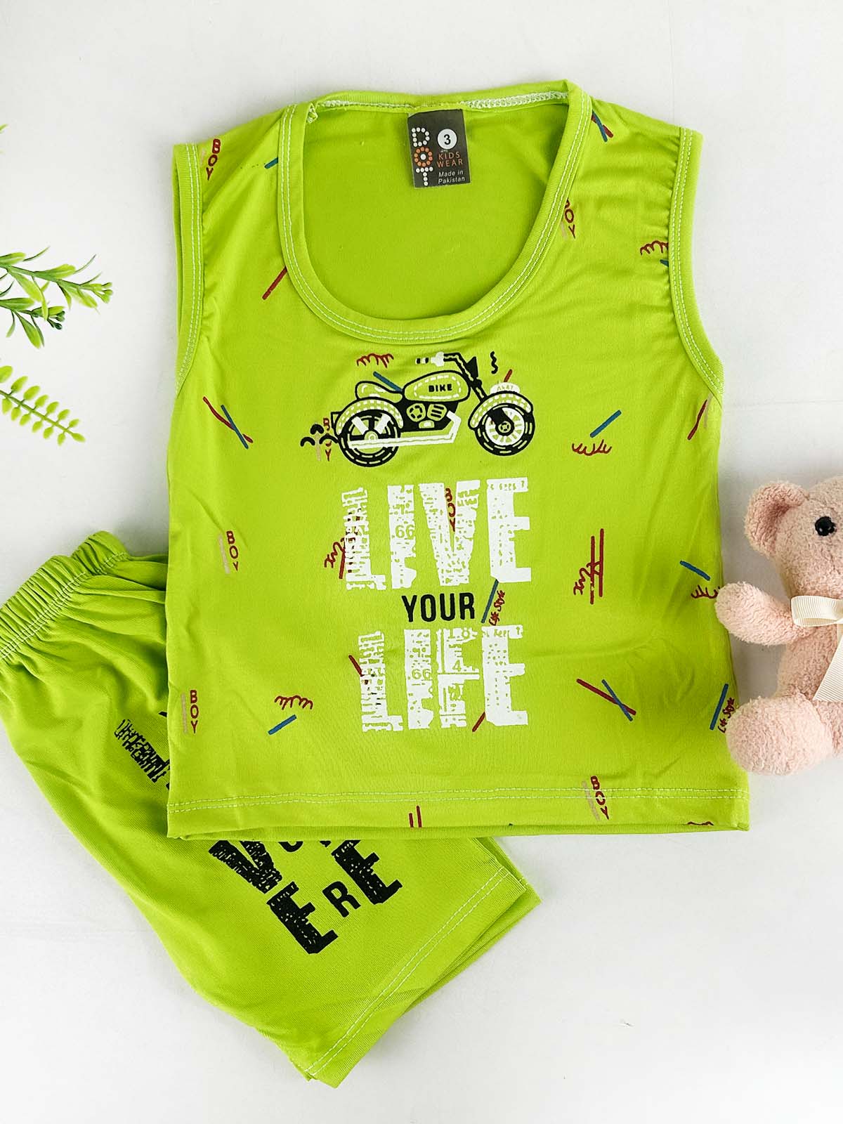3Mth - 9Mth Green Baba Suit For Newborn HG NBS783