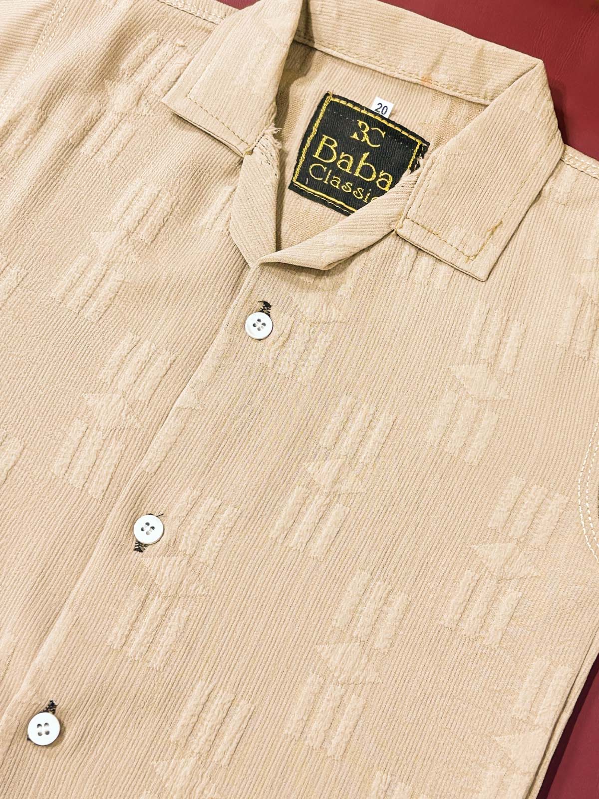 3Yrs - 10Yrs Beige Casual Shirt for Boys BCS82