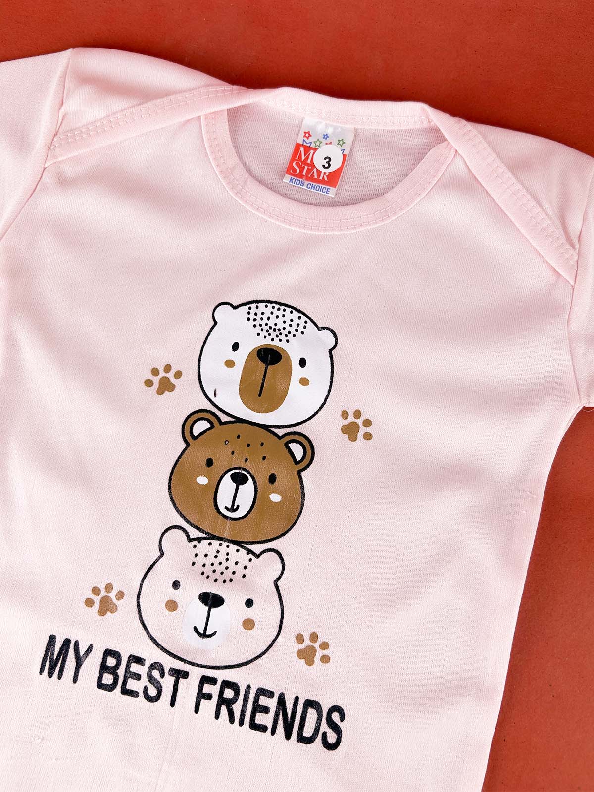 6Mth - 12Mth Baby Pink Romper For Newborn NBR155