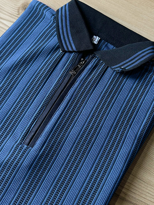 5Yrs - 14Yrs Blue Old Money Polo T-Shirt For Boys BTS137