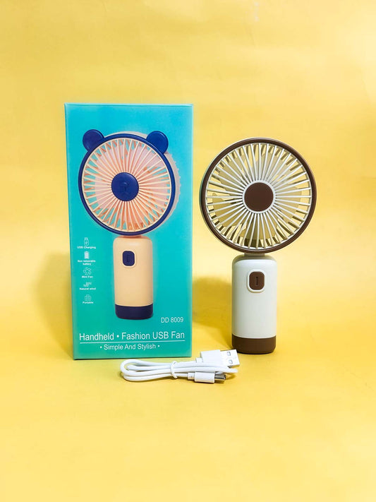 8009 Brown Rechargeable Mini Portable Fan KTY193