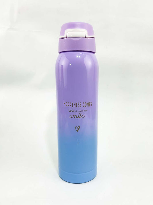 Smile Purple Stainless Steel Bottle 500ML D-64
