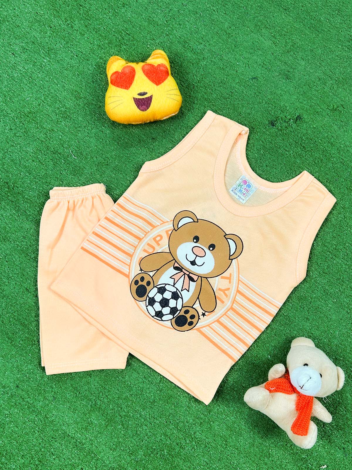 3Mth - 9Mth Bear Orange Baba Suit For Newborn HG NBS746