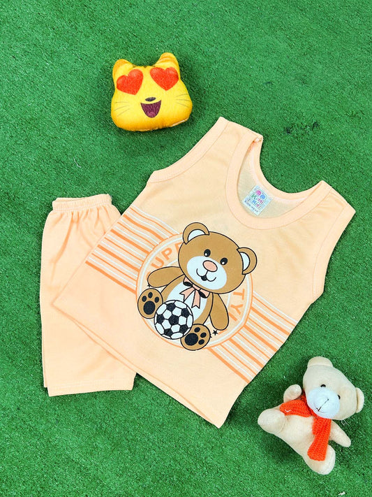 3Mth - 9Mth Bear Orange Baba Suit For Newborn HG NBS746