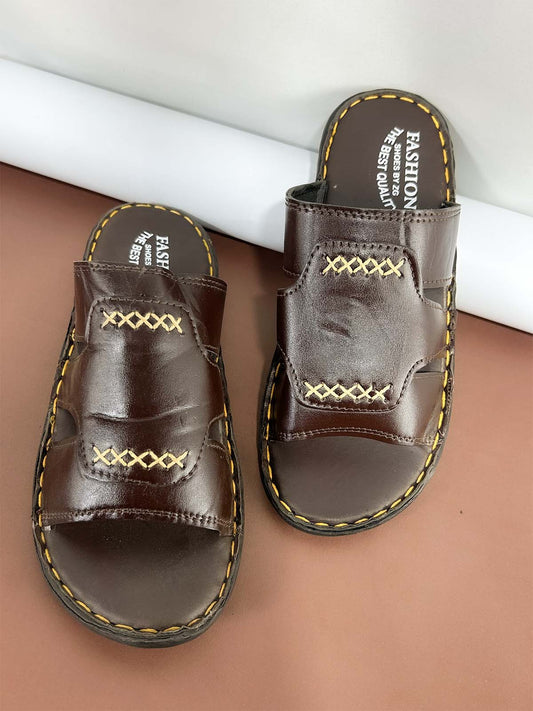 Brown Casual Slippers for Men MC114