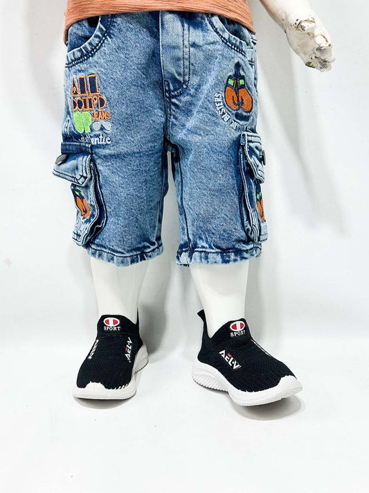 2Yrs - 16Yrs Blue Denim Jeans Short For Boys BJS08