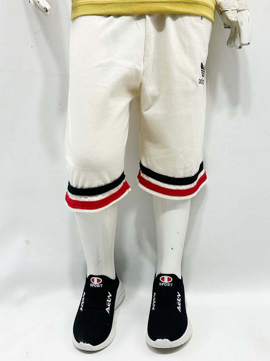 2Yrs - 5Yrs Cream Boys 3-QTR Short For Boys BQS22