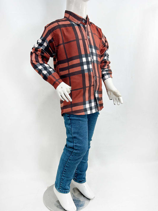 3Yrs - 10Yrs Brown Casual Shirt for Boys BL BCS63