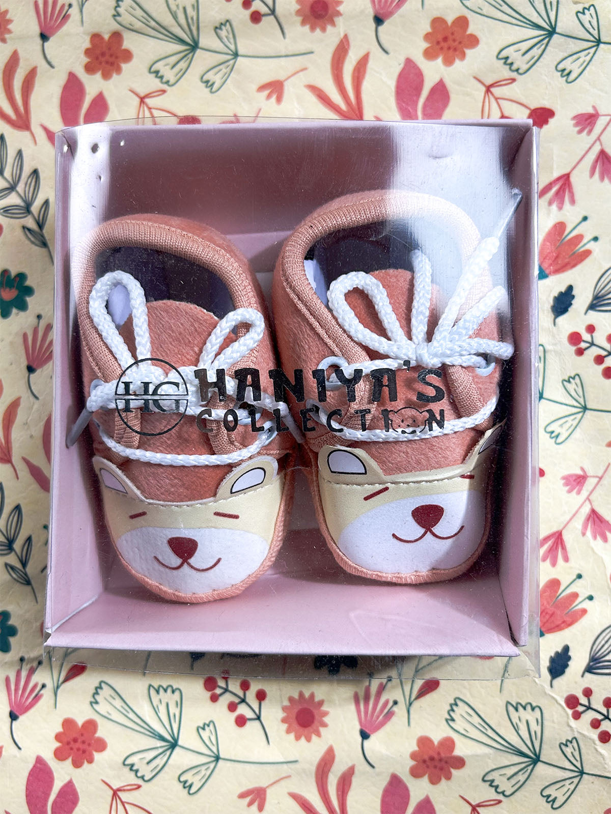 Peach Bootie For Newborn NB97