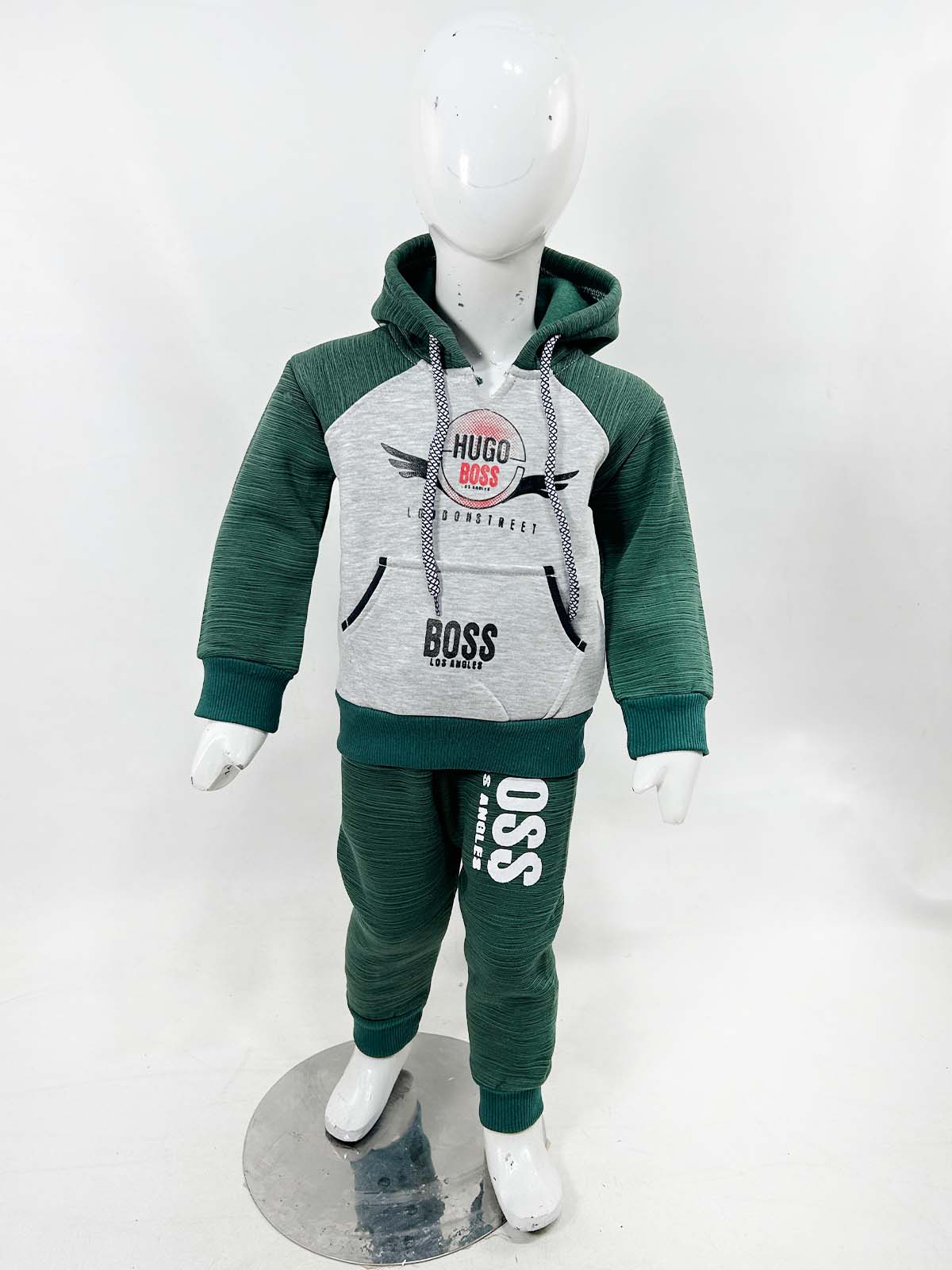 2Yr - 5Yrs Fleece HG Green Suit For Kids SH BS572