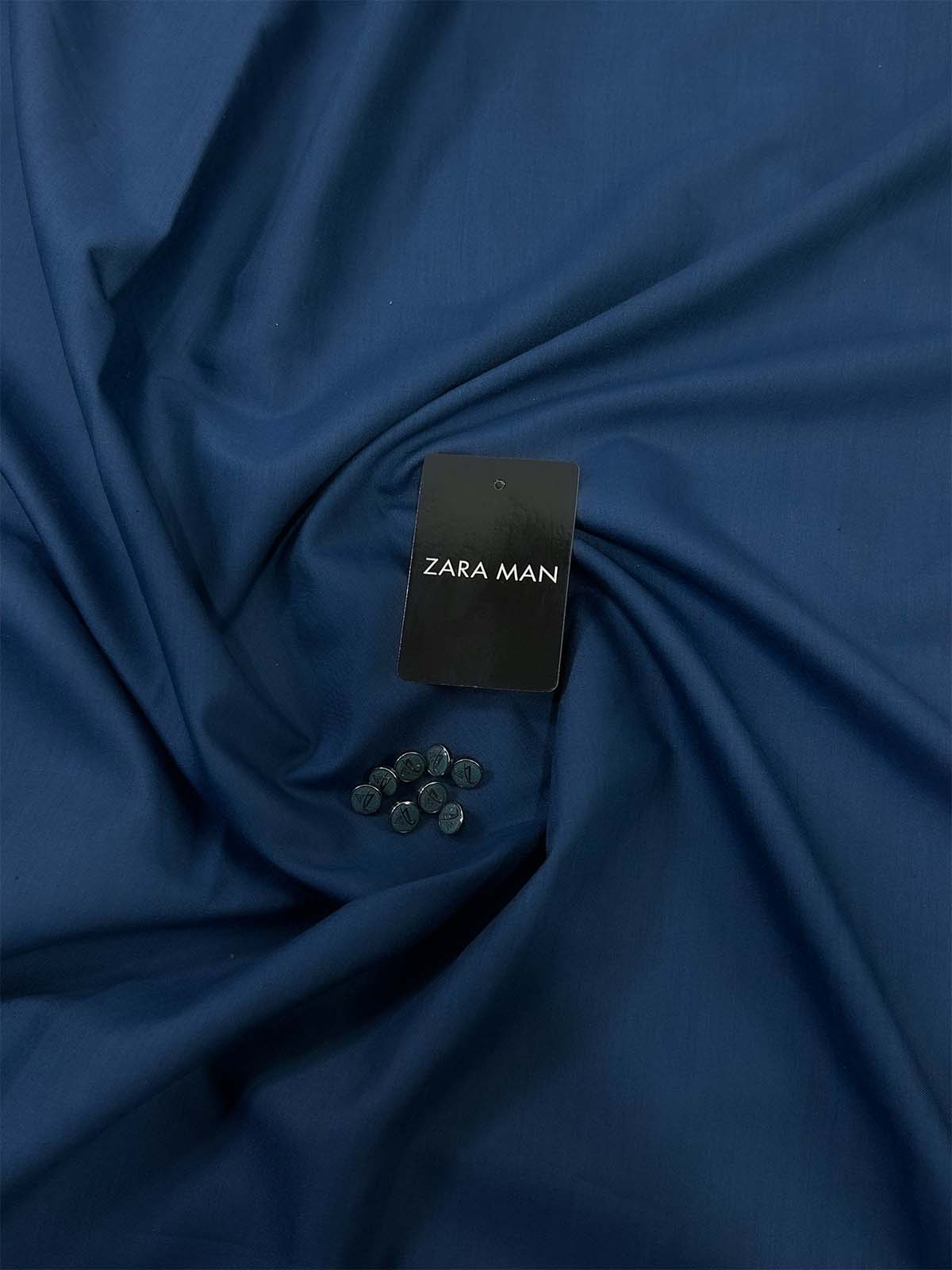 Dark Blue Unstitched Kameez Shalwar For Men MUF148