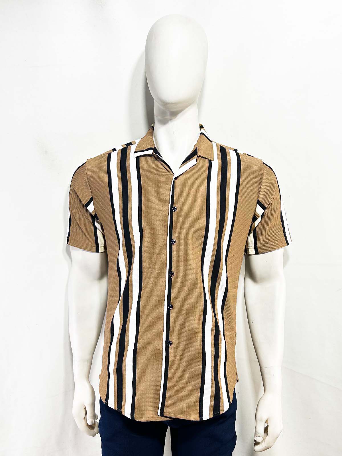 Brown Old Money Shirt For Men MCS109