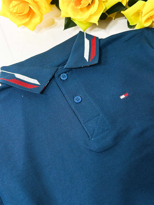 4Yrs - 8Yrs Blue Polo T-Shirt For Boys BTS155
