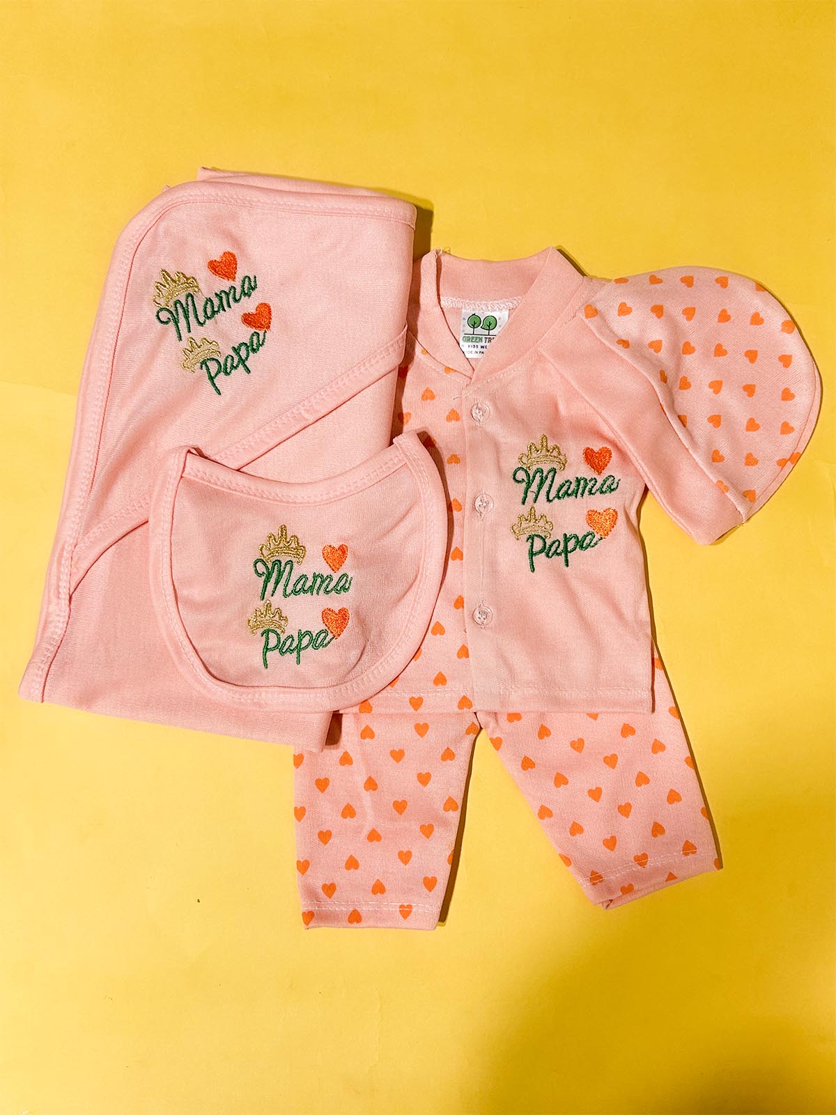 0Mth - 3Mth Pink 5Pcs Gift Set For Newborn HG NBGS323