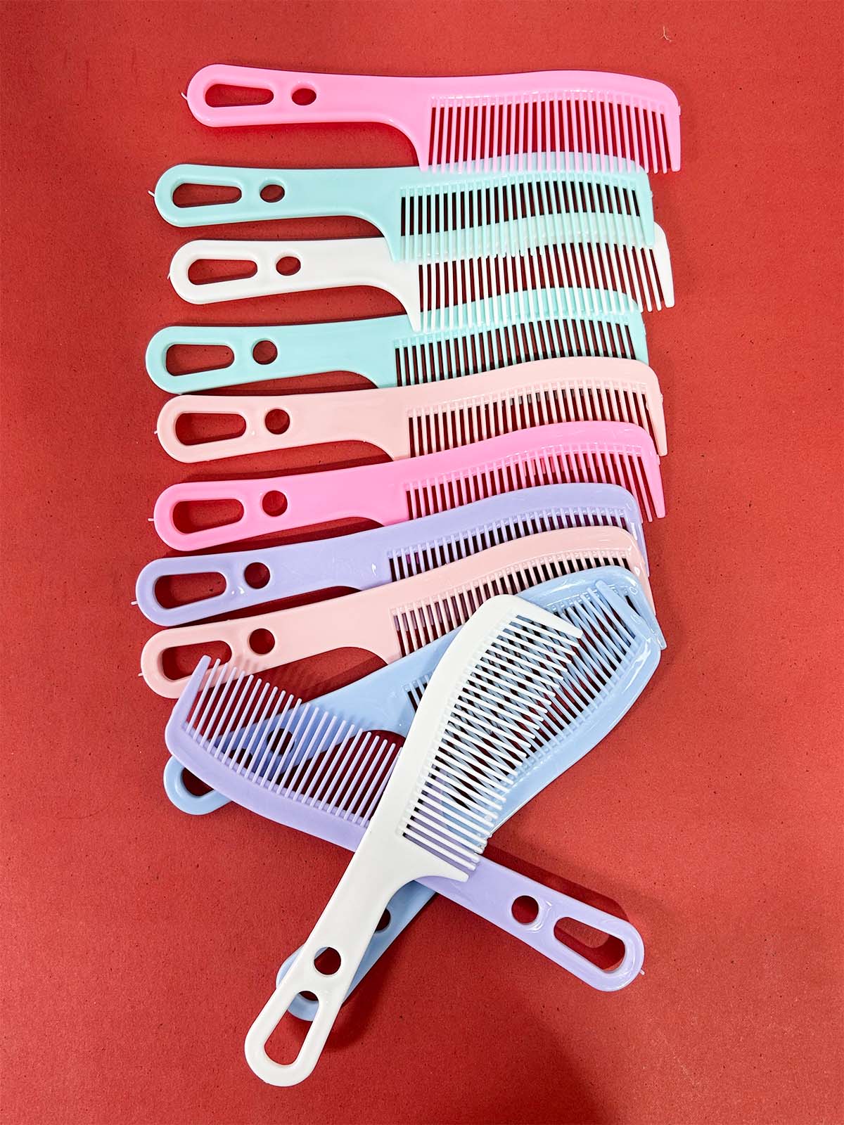 Pack of 12 Colorful Hair Comb