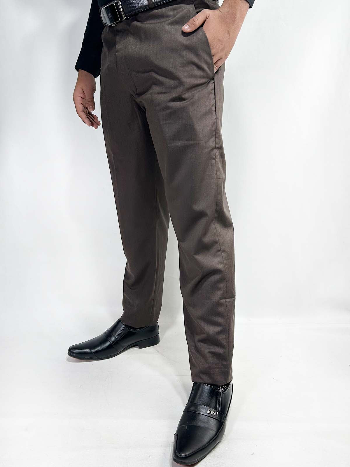 Dark Brown Formal Dress Pant For Men MFP88