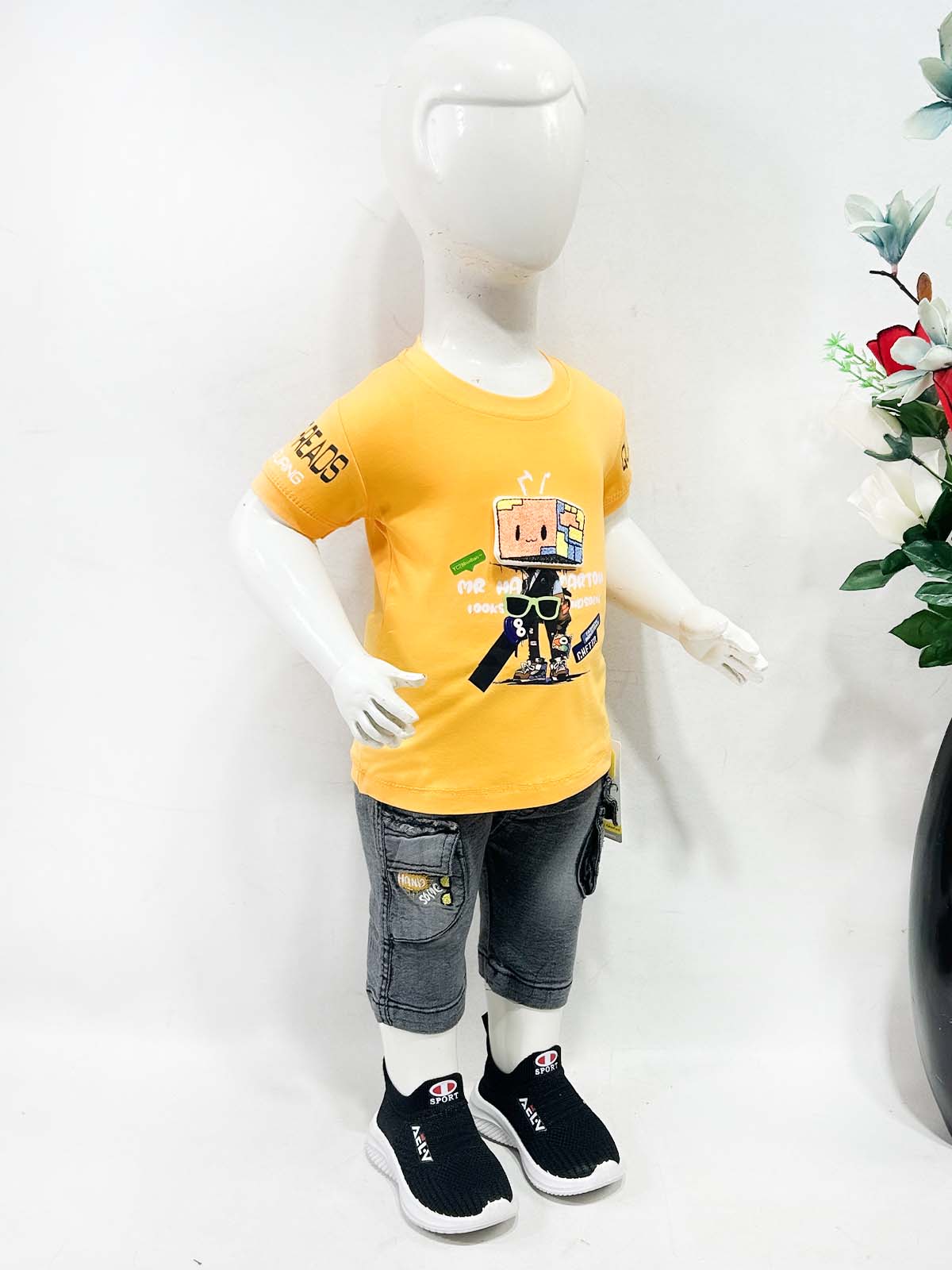 3Mth - 9Mth Yellow Baba Suit For Newborns AJ NBS739