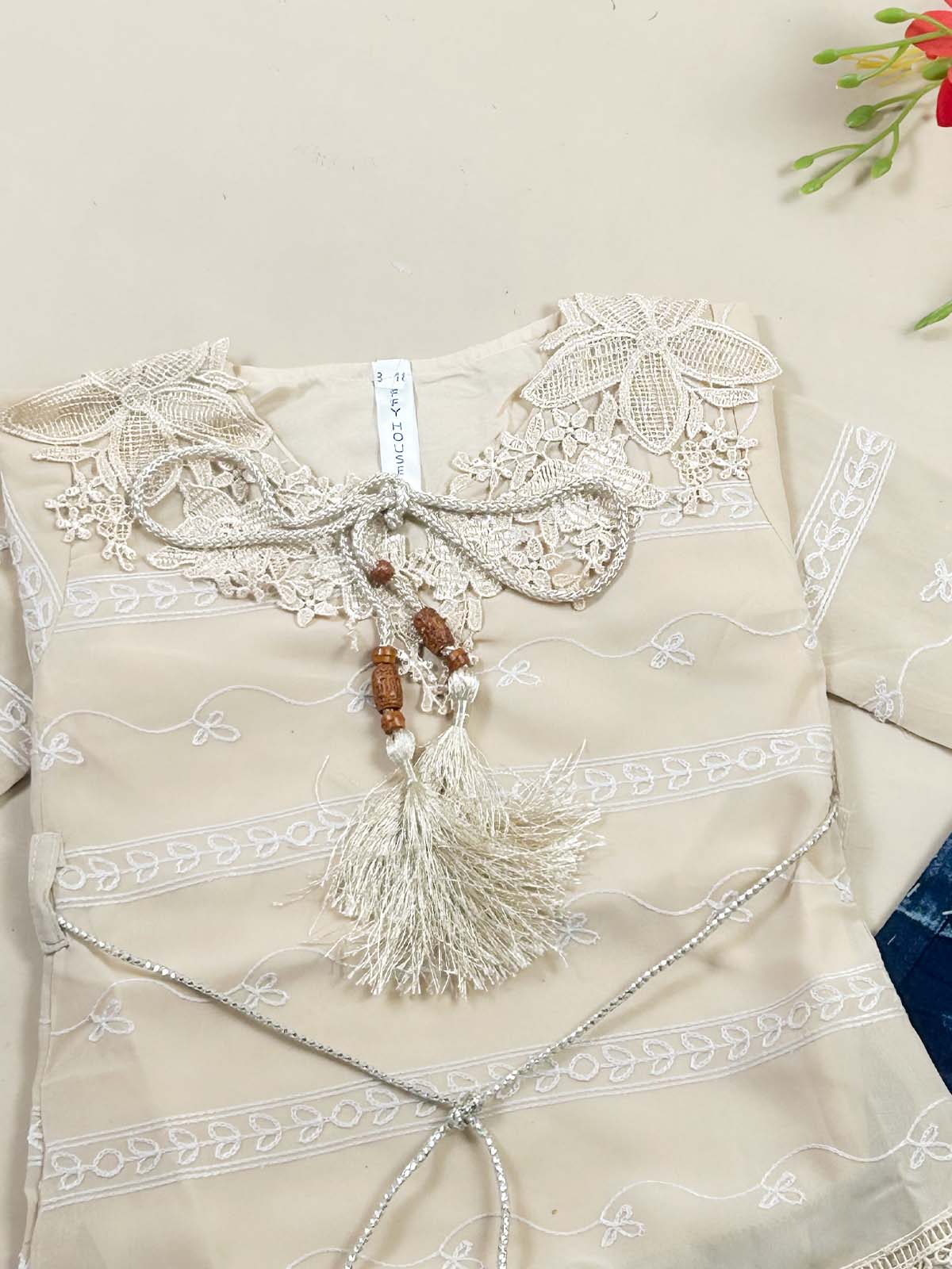 1Yr - 7Yrs Beige Suit For Girls TG GS455