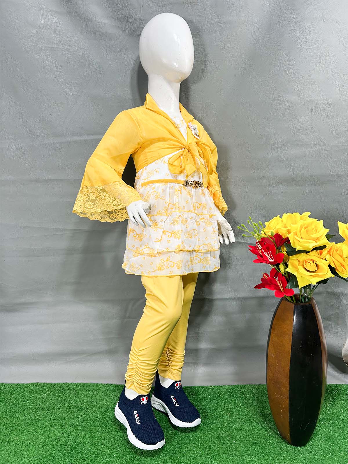 5Yr - 8Yrs Yellow Suit For Girls WG GS363