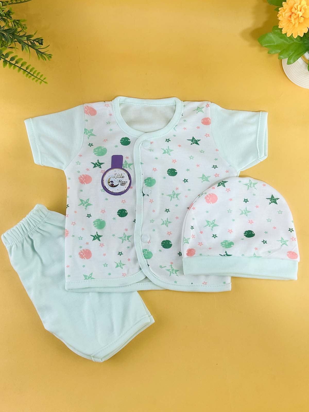 0Mth - 3Mth Pack of 3 Multicolor Suit For Newborns 01