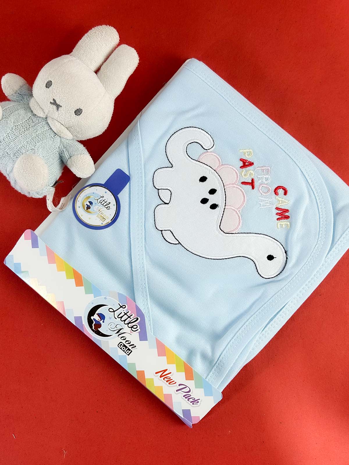 Dinosaur Blue Wrapping Sheet For Newborn NWS52