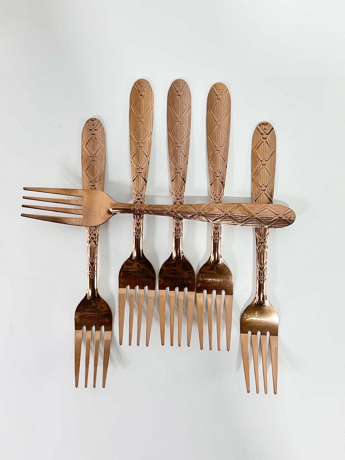Pack of 6 Stainless Steel Dinner Fork 02 D119