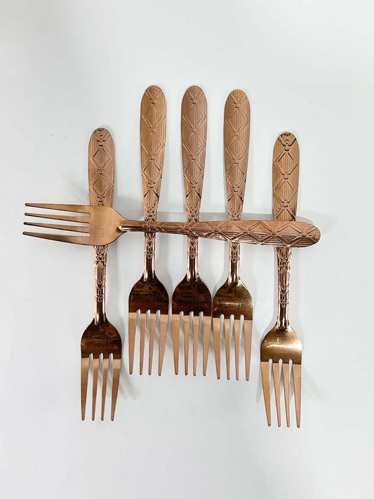 Pack of 6 Stainless Steel Dinner Fork 02 D119