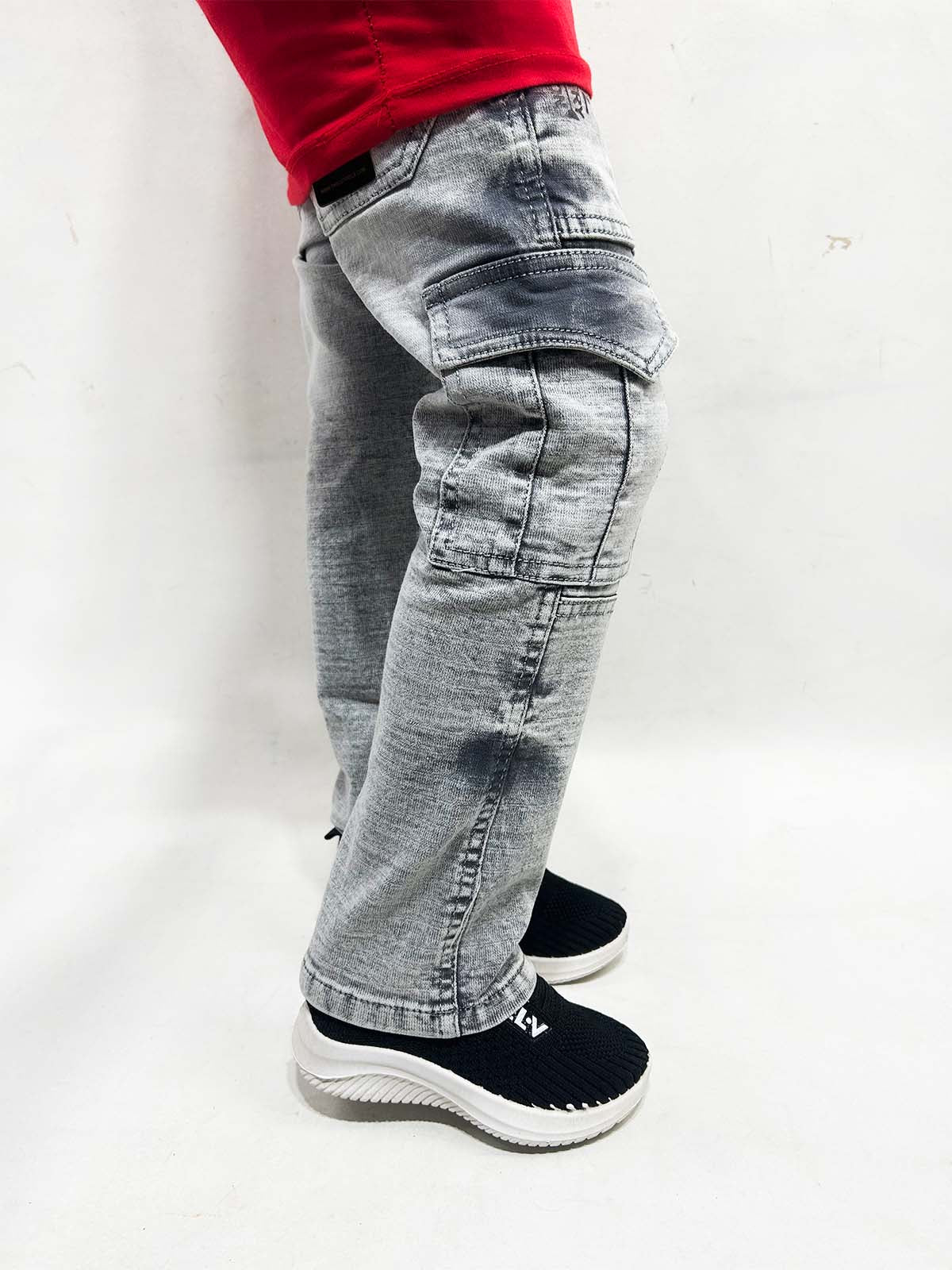 5Yrs - 16Yrs Light Grey Denim Jeans For Boys BJ40