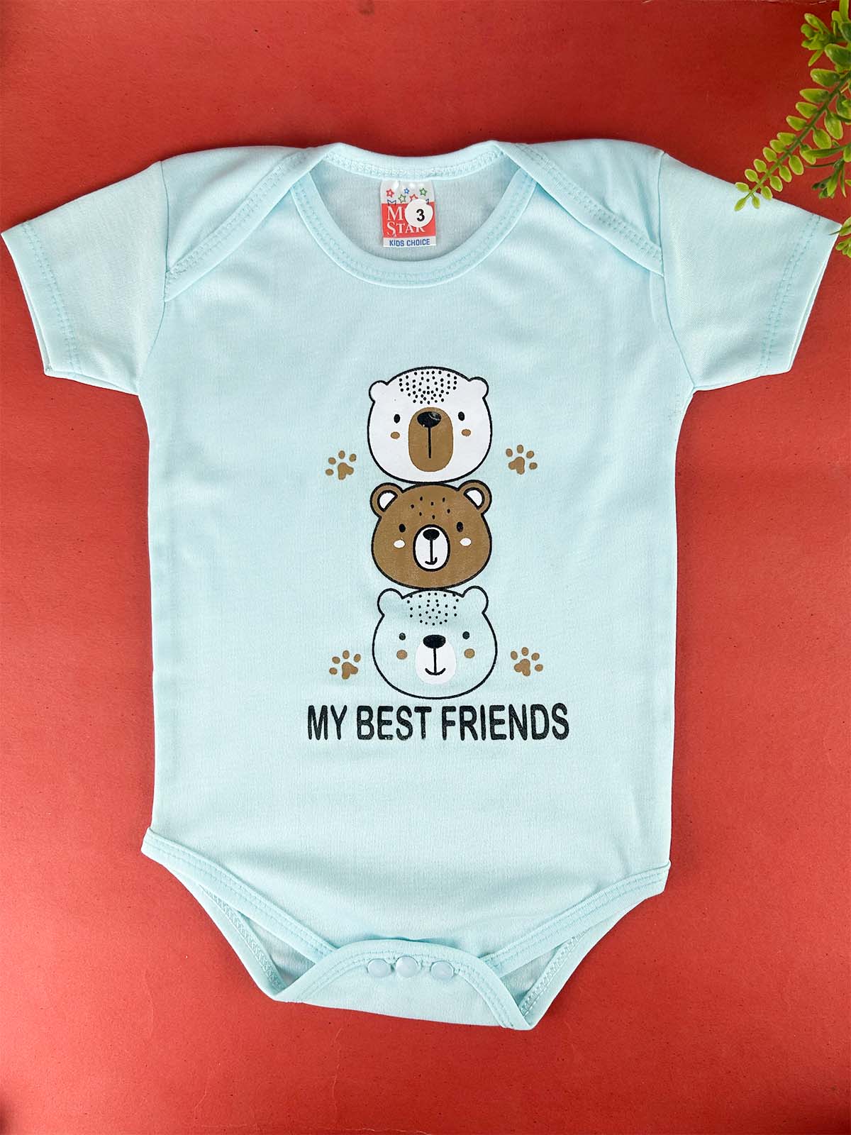 6Mth - 12Mth Sky Blue Romper For Newborn NBR156