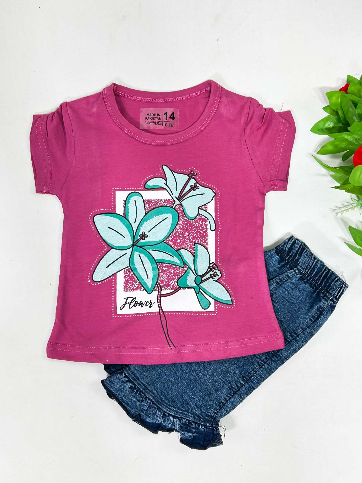 1Yr - 4Yrs Lilies Voilet Suit For Girls SK GS411