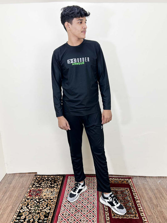 Black Dri-FIT Track Suit For Men MG MTRS58