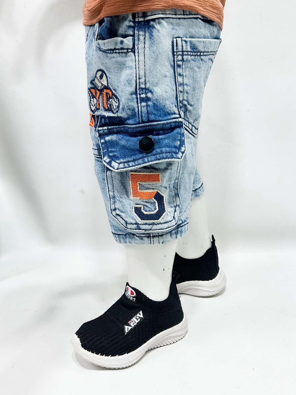 2Yrs - 16Yrs Blue Denim Jeans Short For Boys BJS09