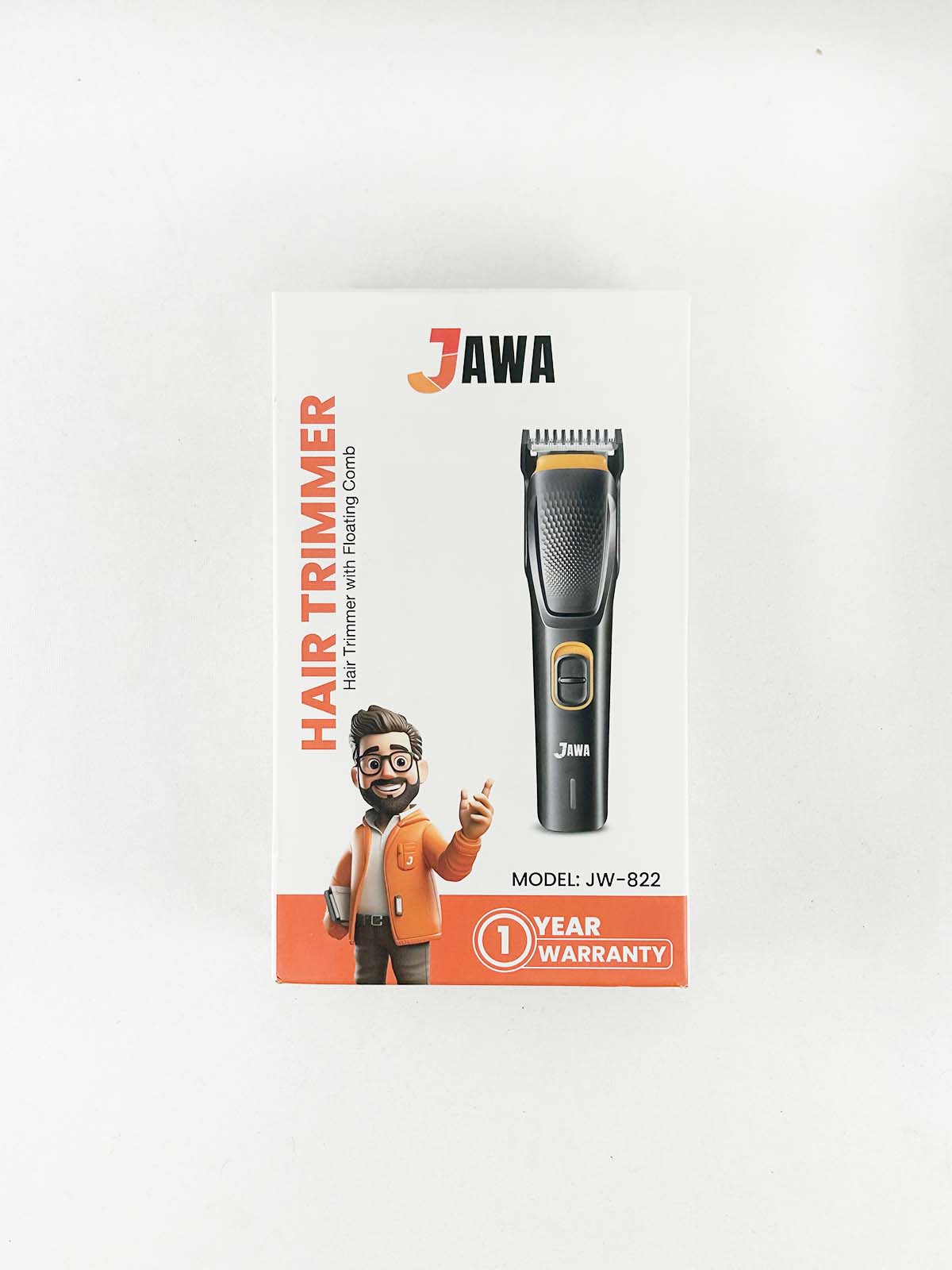 JW-822 Hair Trimmer With Floating Comb
