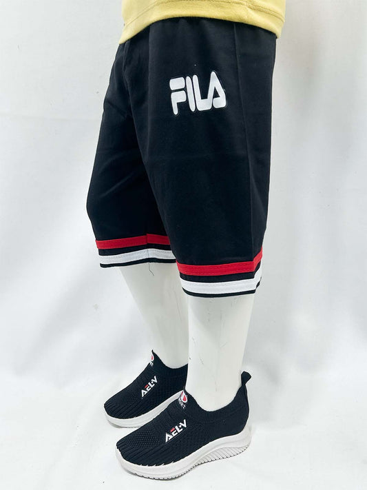 2Yrs - 5Yrs Black Boys 3-QTR Short For Boys BQS23