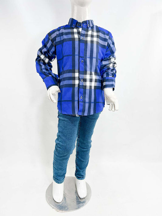 3Yrs - 10Yrs Blue Casual Shirt for Boys BL BCS56