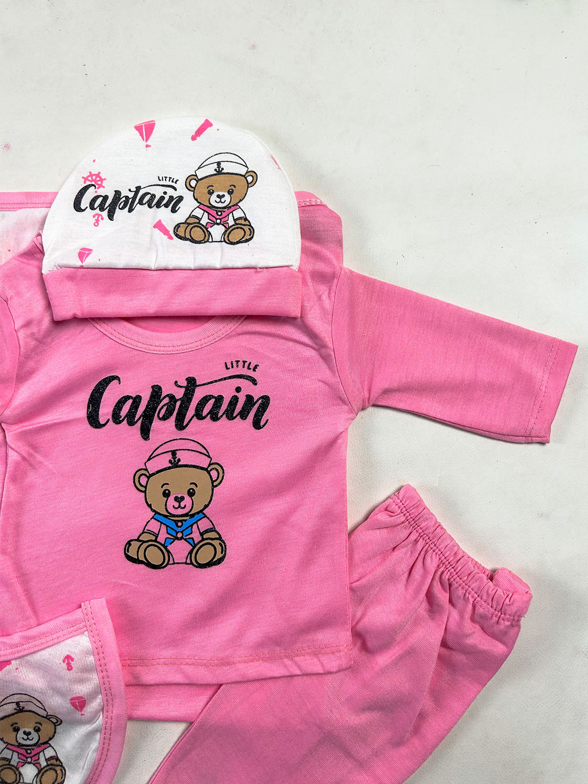 0Mth - 3Mth Captain Pink 5Pcs Gift Set For Newborn NBGS436