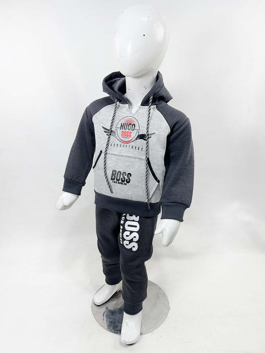 2Yr - 5Yrs Fleece HG Grey Suit For Kids SH BS573