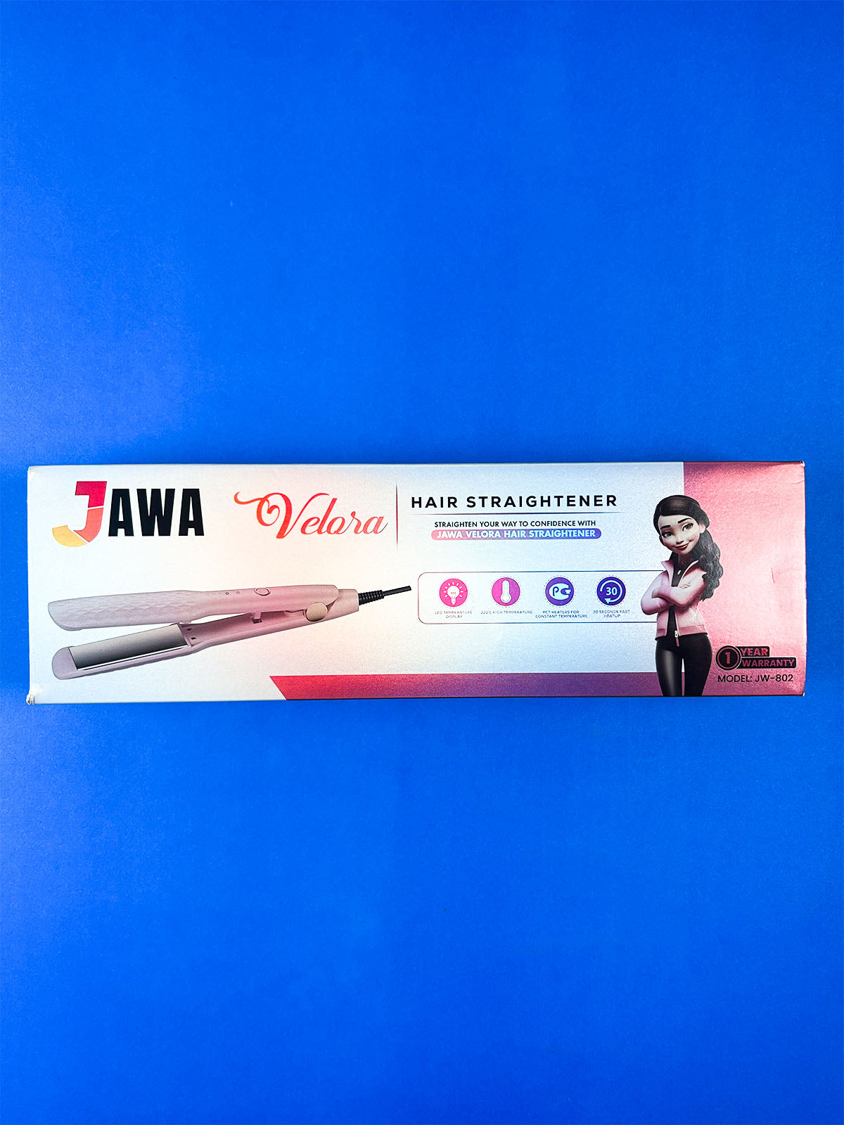 JAWA Velora Professional Hair Straightener – Pink (JW-802)