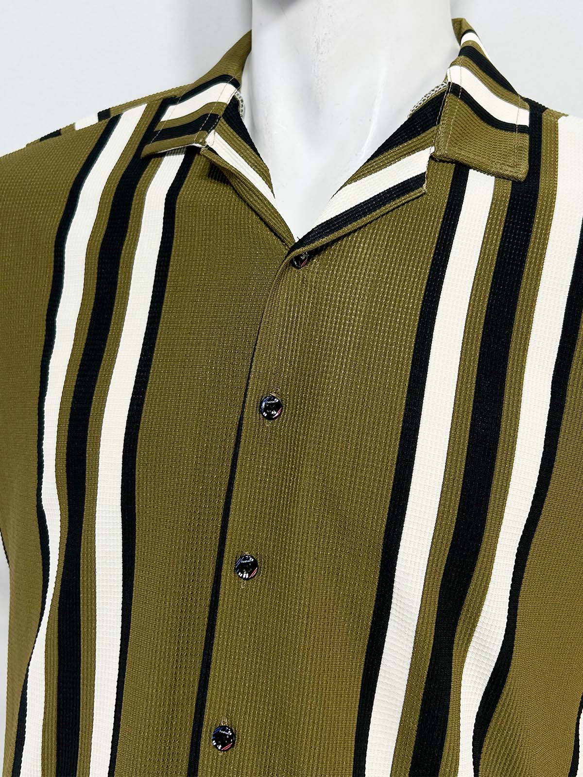 Olive Old Money Shirt For Men MCS110