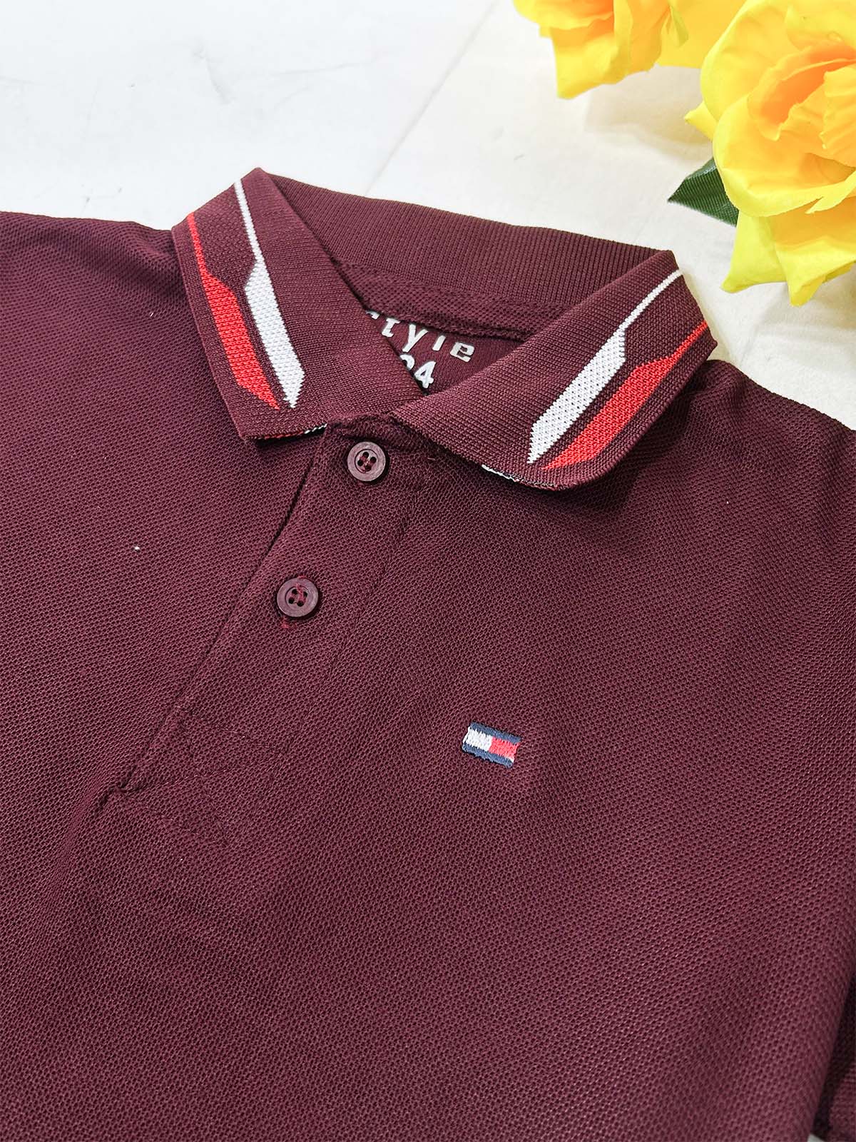 4Yrs - 8Yrs Maroon Polo T-Shirt For Boys BTS156
